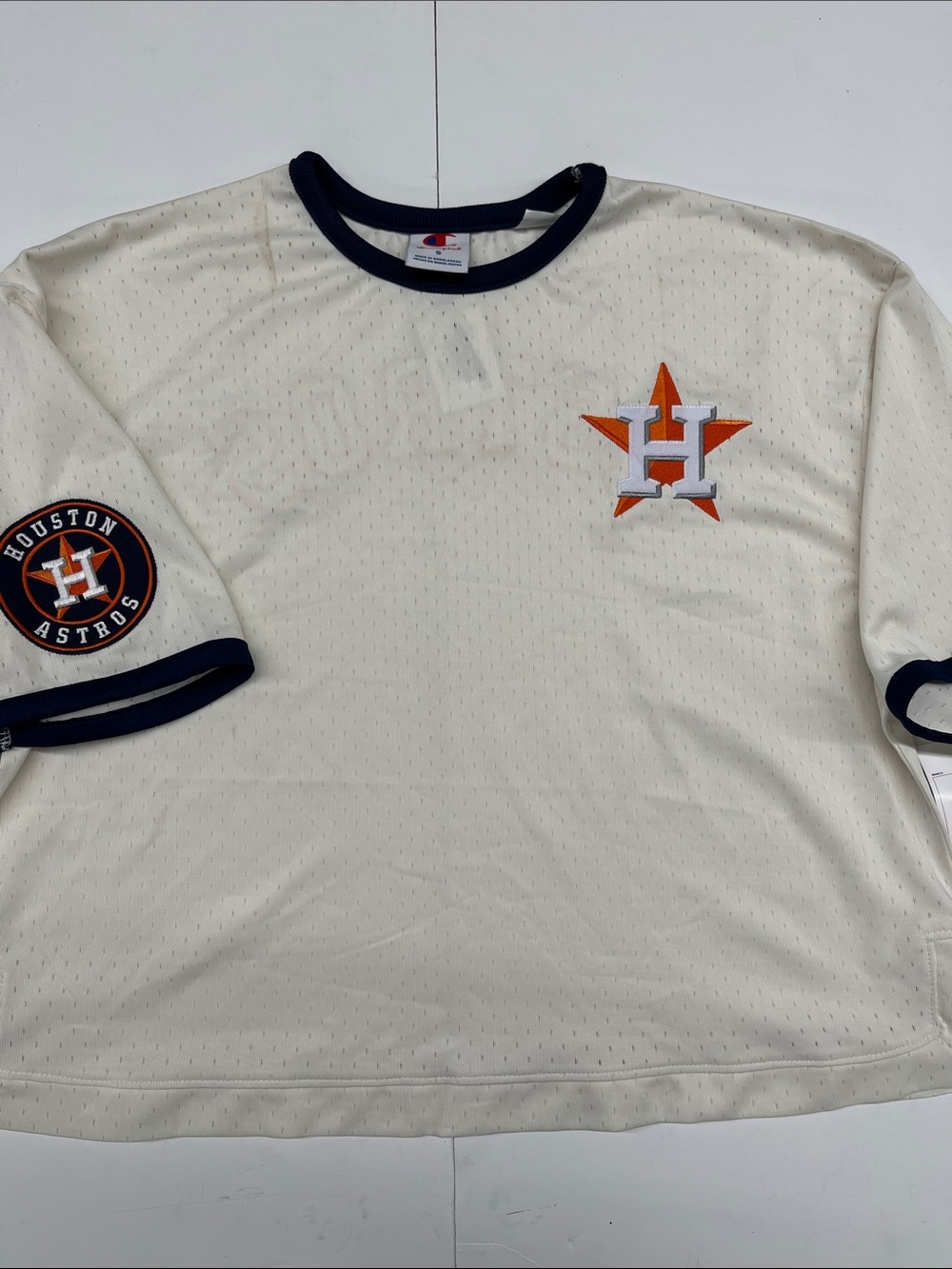 NEW Champion MLB Officially Licensed Houston Astros Cropped Jersey